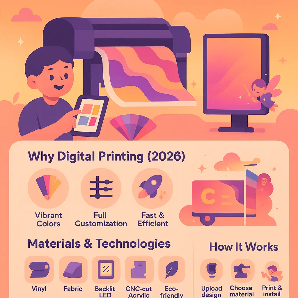 collins print - Signage